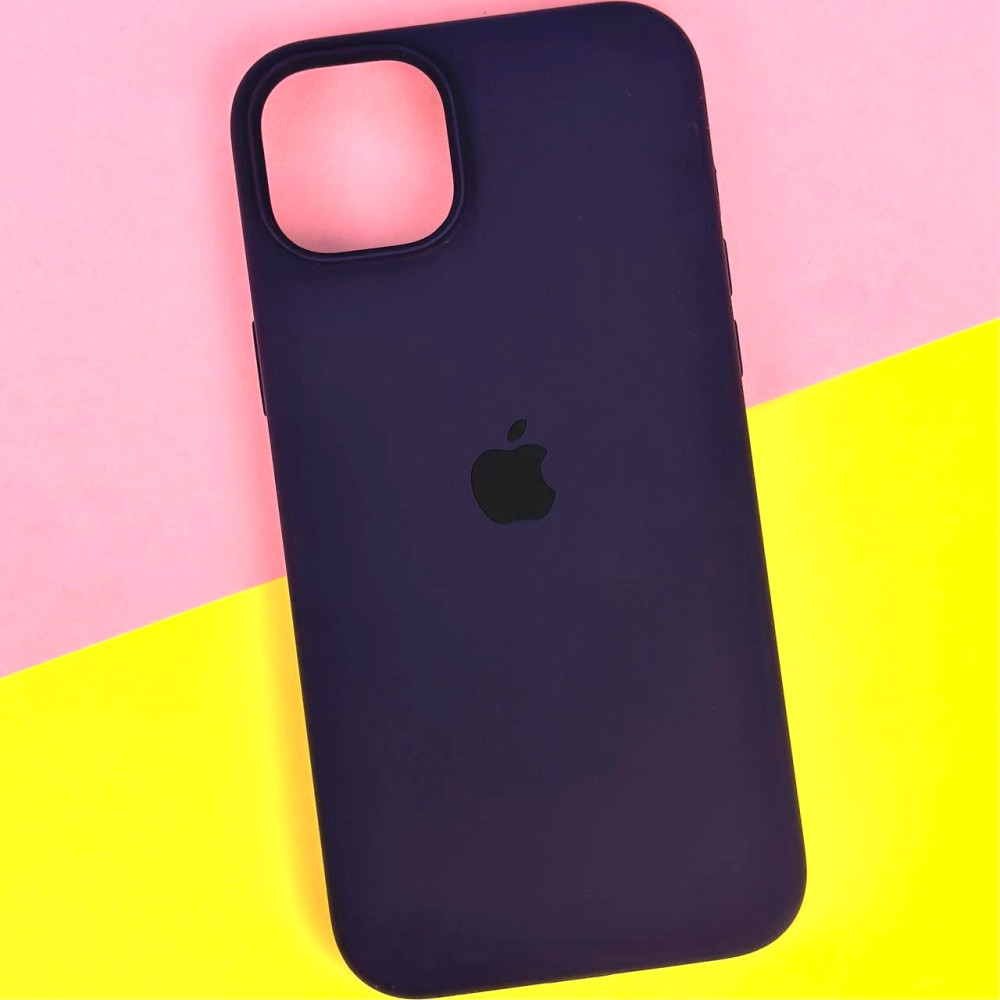 Silicone Case Full Protective (AA) для iPhone 14 (6.1") (Elderberry)-0